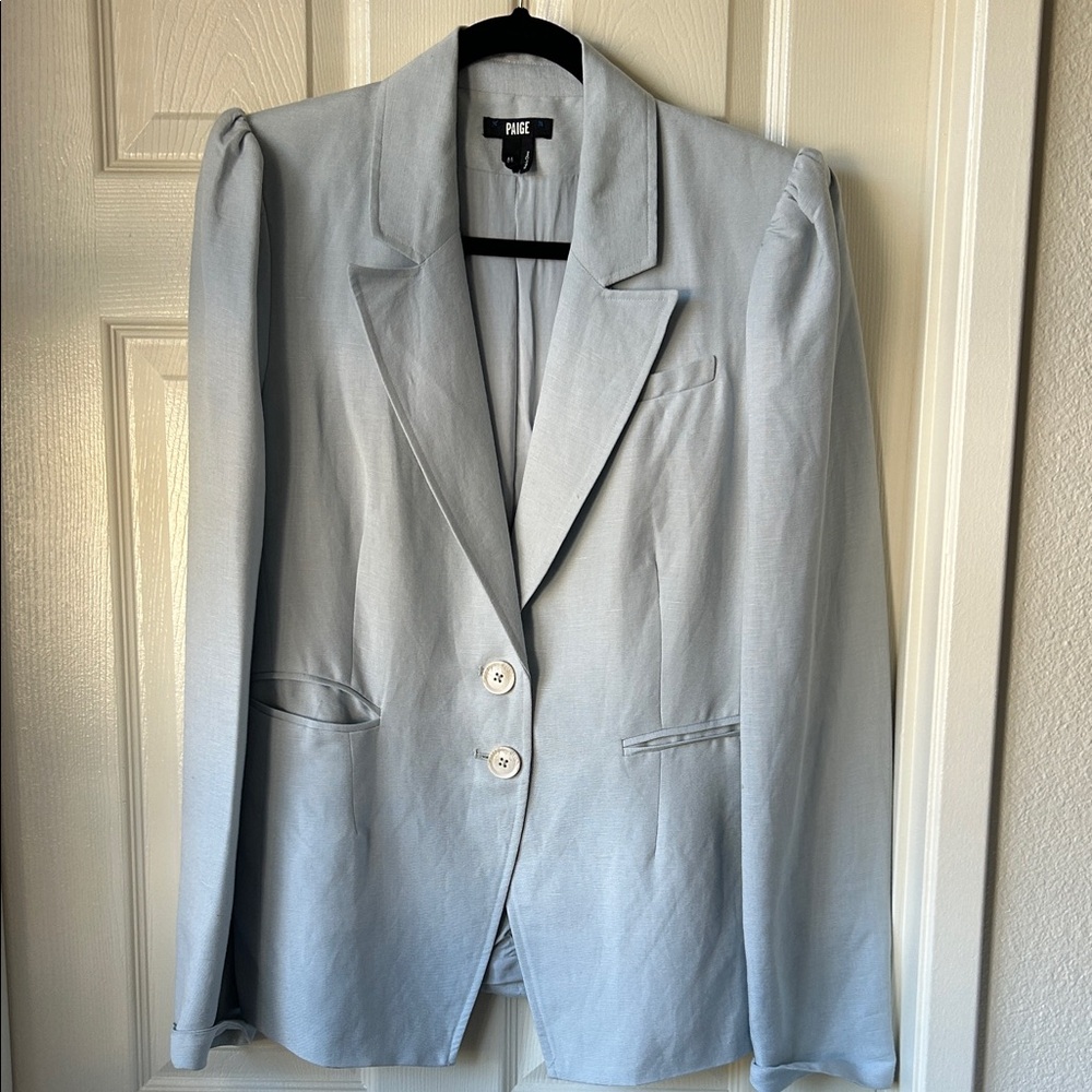 PAIGE Pale Blue Blazer
